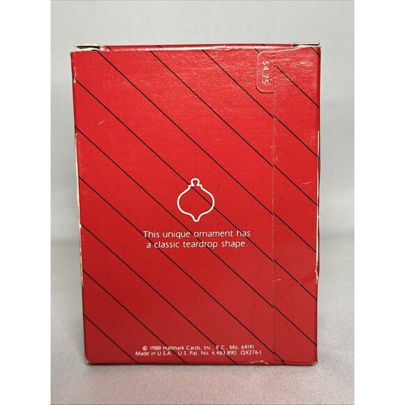 Hallmark Christmas Keepsake Glass Ornament 1988 SPIRIT OF CHRISTMAS - Picture 3 of 6